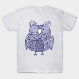 Cool Ink Paisley Doodle Owl T-Shirt